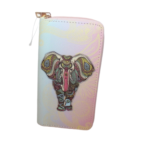NEW Bohemian Elephant Long Wallet - Picture 7 of 14